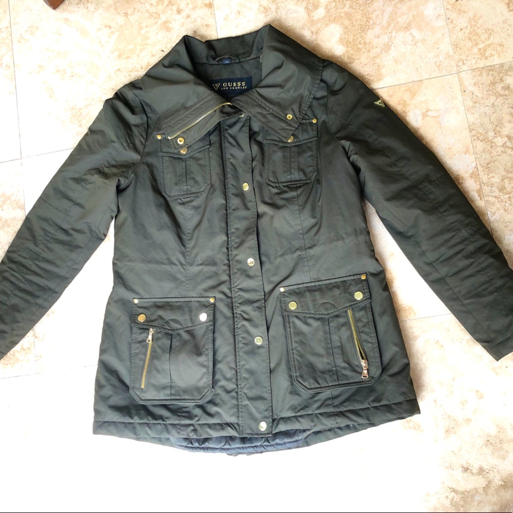 Must go—make an offer!Olive/Army Green GUESS Coat